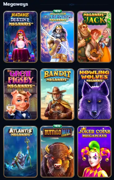 Millioner Casino Megaways Slots